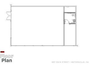 1931 Main St, Watsonville, CA for lease Floor Plan- Image 1 of 2