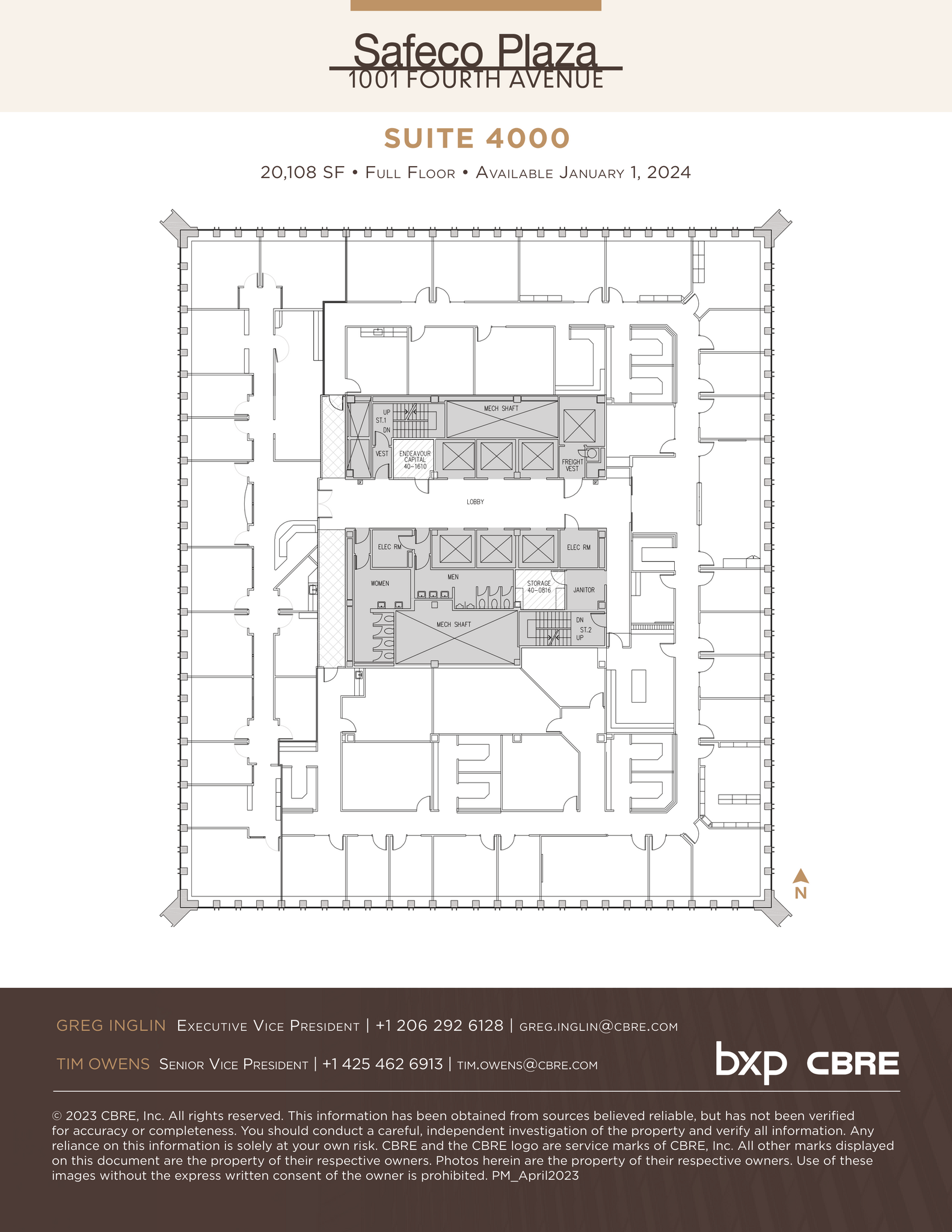 1001 4th Ave, Seattle, WA for lease Floor Plan- Image 1 of 1