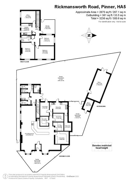 1A Rickmansworth Rd, Pinner for sale - Floor Plan - Image 2 of 14