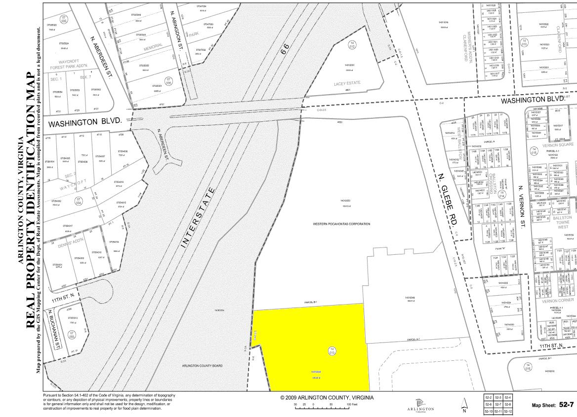 1100 N Glebe Rd, Arlington, VA for sale Plat Map- Image 1 of 1