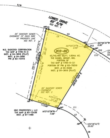 Lowes Dr, Danville, VA for sale - Plat Map - Image 2 of 7