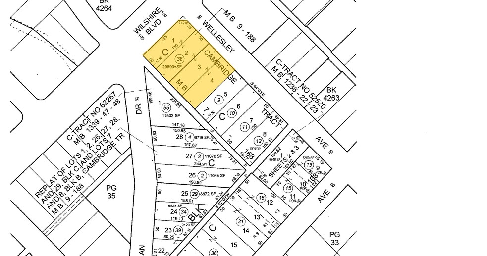 12300 Wilshire Blvd, Los Angeles, CA for lease - Plat Map - Image 2 of 5