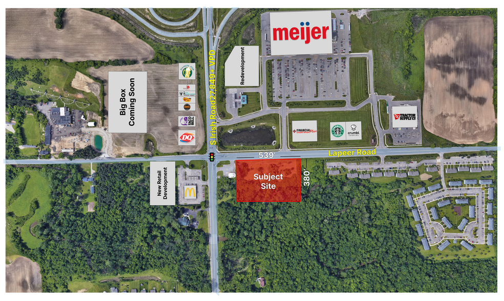 Lapeer & Irish Rd, Davison, MI for sale - Building Photo - Image 1 of 1