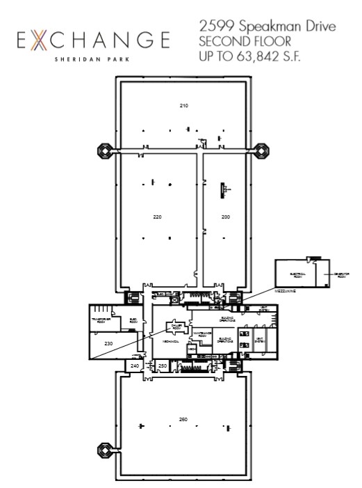 2599 Speakman Dr, Mississauga, ON for lease Floor Plan- Image 1 of 1