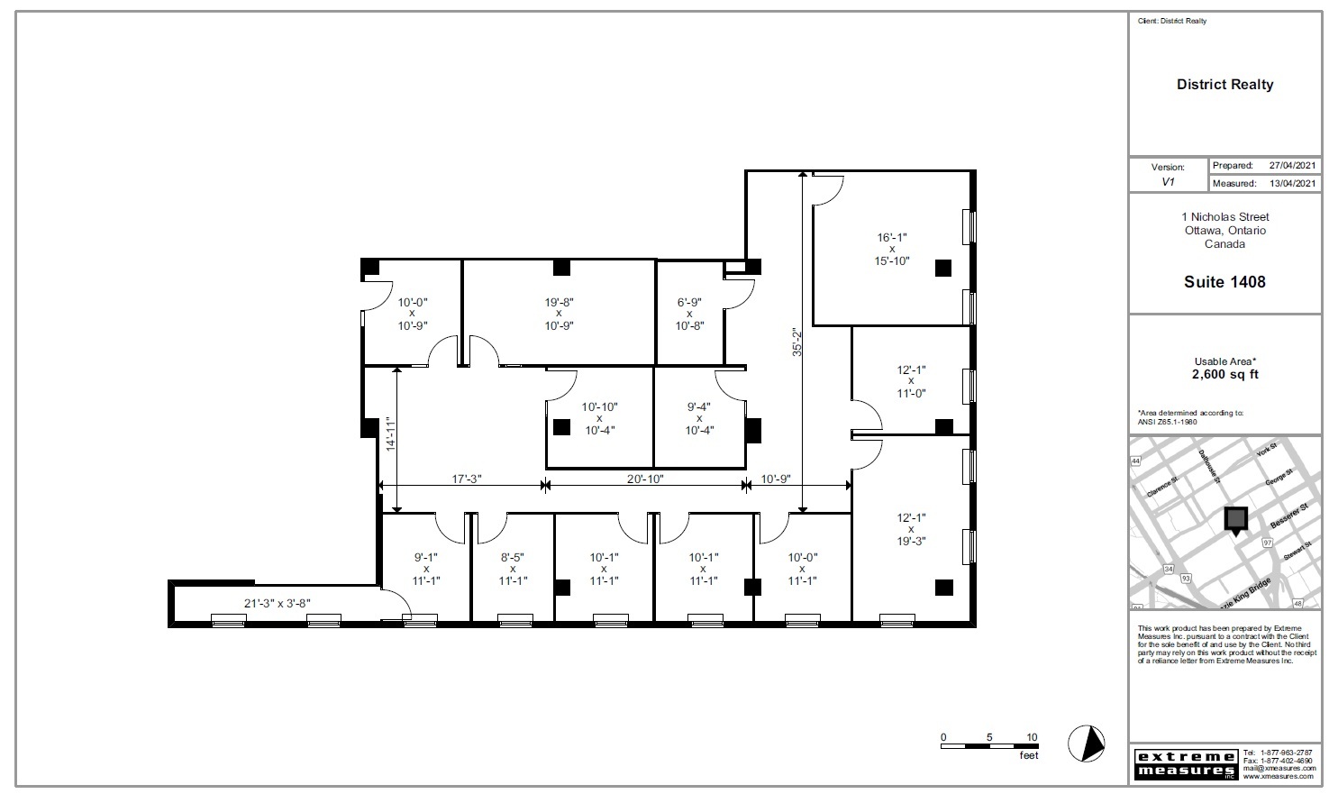 1-5 Nicholas St, Ottawa, ON for lease Floor Plan- Image 1 of 1