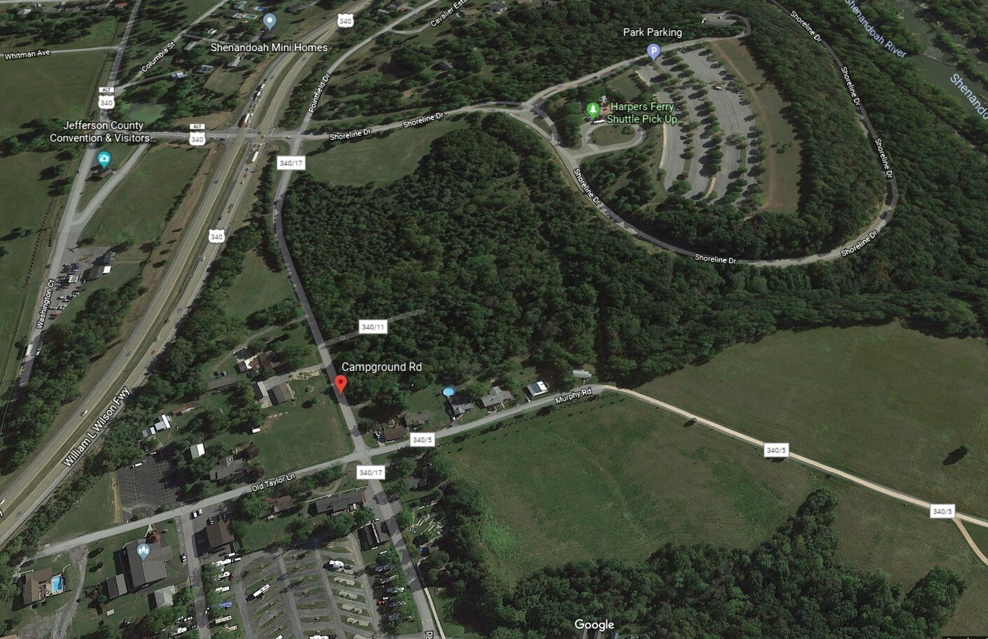 0 CAMPGROUND Rd, Harpers Ferry, WV for sale Aerial- Image 1 of 1