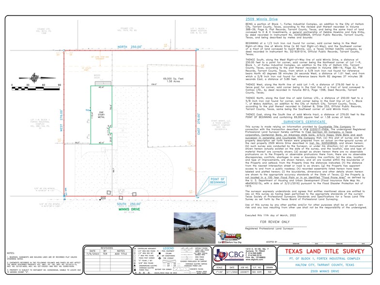 2509 Minnis Dr, Haltom City, TX for sale - Site Plan - Image 2 of 14