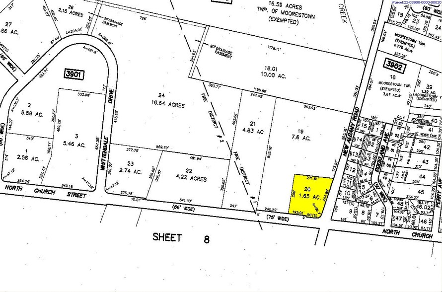 1201 N Church St, Moorestown, NJ for sale - Plat Map - Image 1 of 1