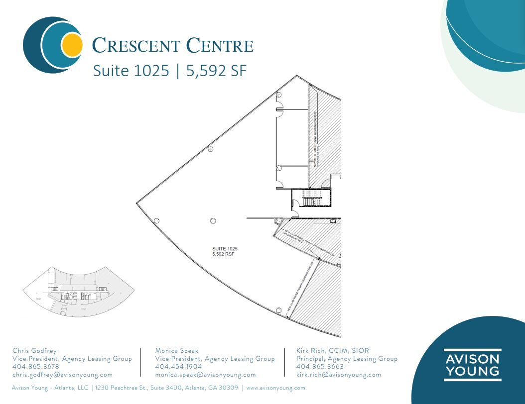 100 Crescent Center Pky, Tucker, GA for lease Floor Plan- Image 1 of 1