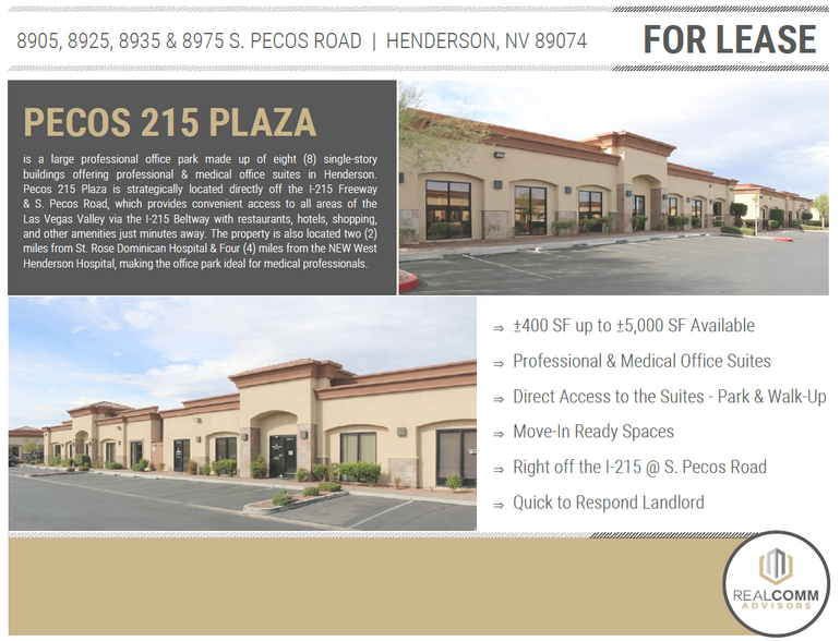 8925 S Pecos Rd, Henderson, NV for lease - Building Photo - Image 2 of 7