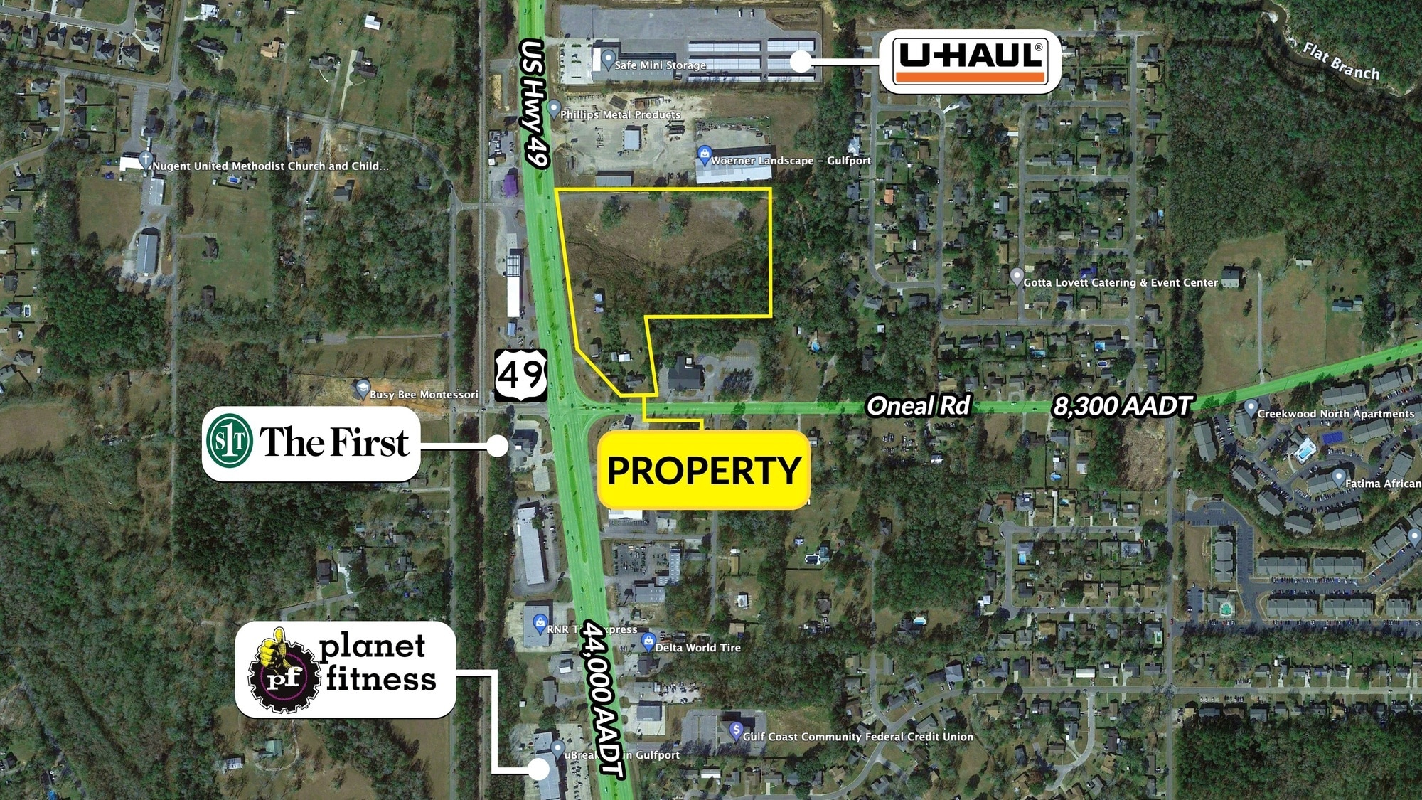 Old Hwy 49 & O'Neal Road, Gulfport, MS 39503 NEW RETAIL DEVELOPMENT