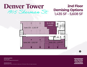 1905 Sherman St, Denver, CO for lease Floor Plan- Image 2 of 2