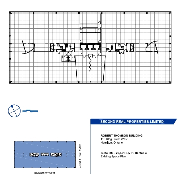 100, 110, and 120 King St W, Hamilton, ON for lease Floor Plan- Image 1 of 1