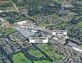 1694 N Atherton St, State College, PA - AERIAL map view