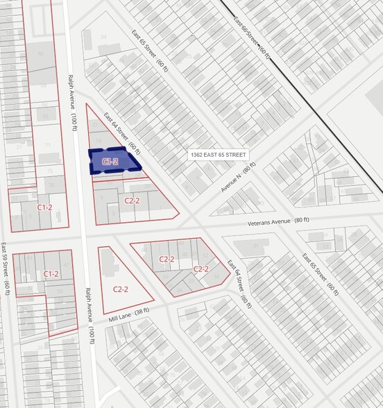 1344 E 64th St, Brooklyn, NY for sale - Plat Map - Image 1 of 6