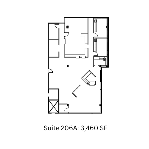 6820 Parkdale Pl, Indianapolis, IN for lease Typical Floor Plan- Image 1 of 6