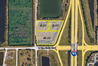 NW Corner at I-95 and Eau Gallie blvd, Melbourne, FL - aerial  map view