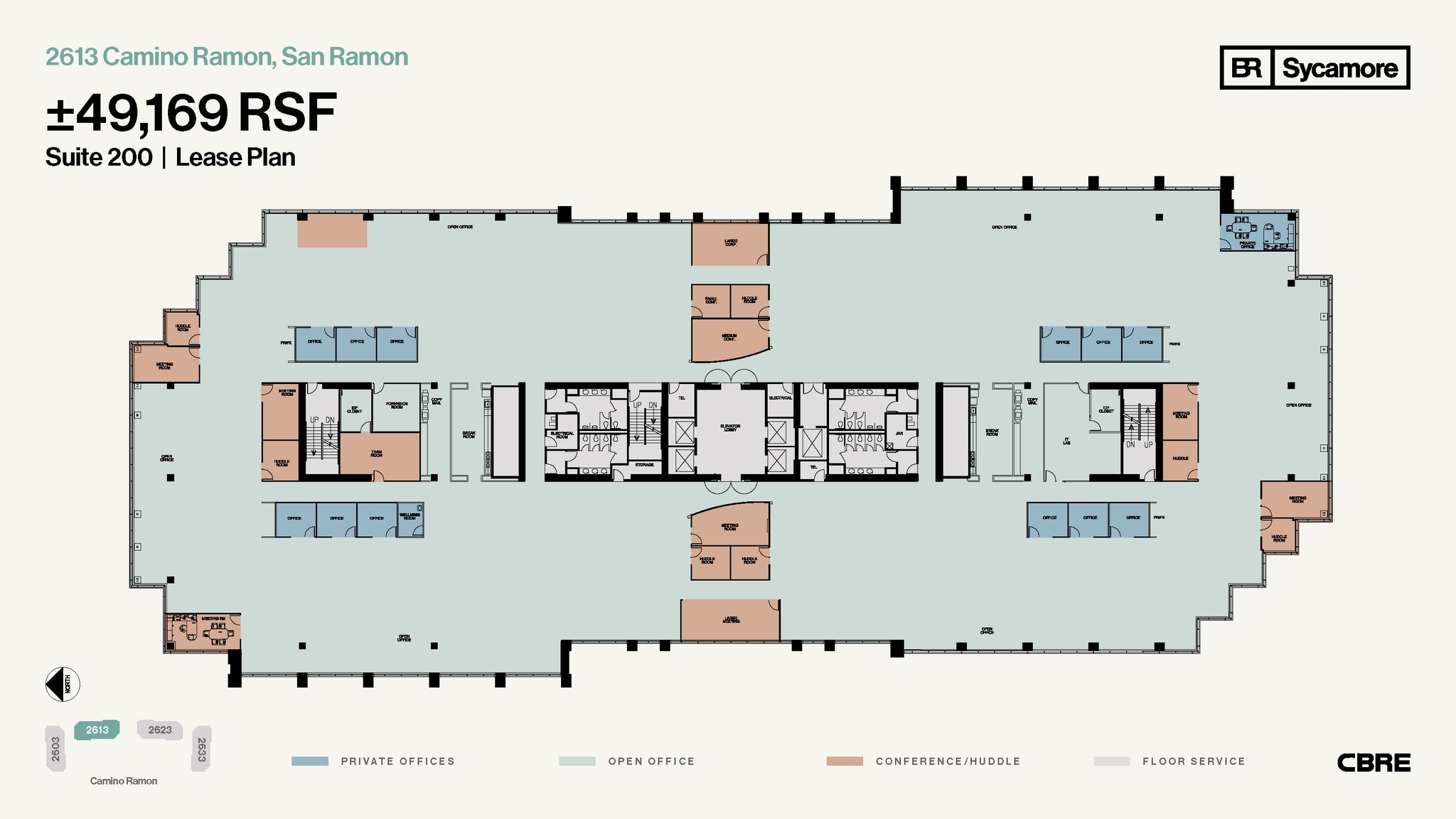 2603-2633 Camino Ramon, San Ramon, CA for lease Floor Plan- Image 1 of 1