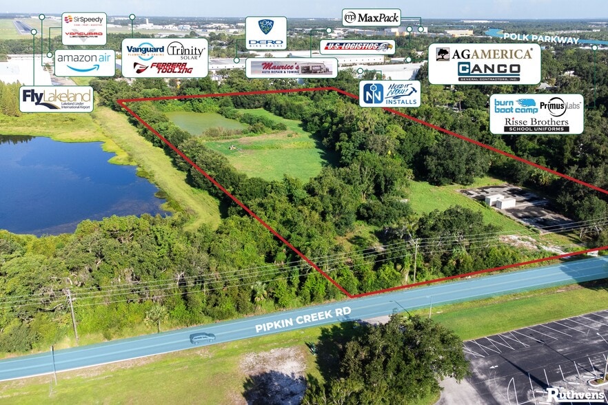 0 Pipkin Creek, Lakeland, FL for lease - Aerial - Image 1 of 8