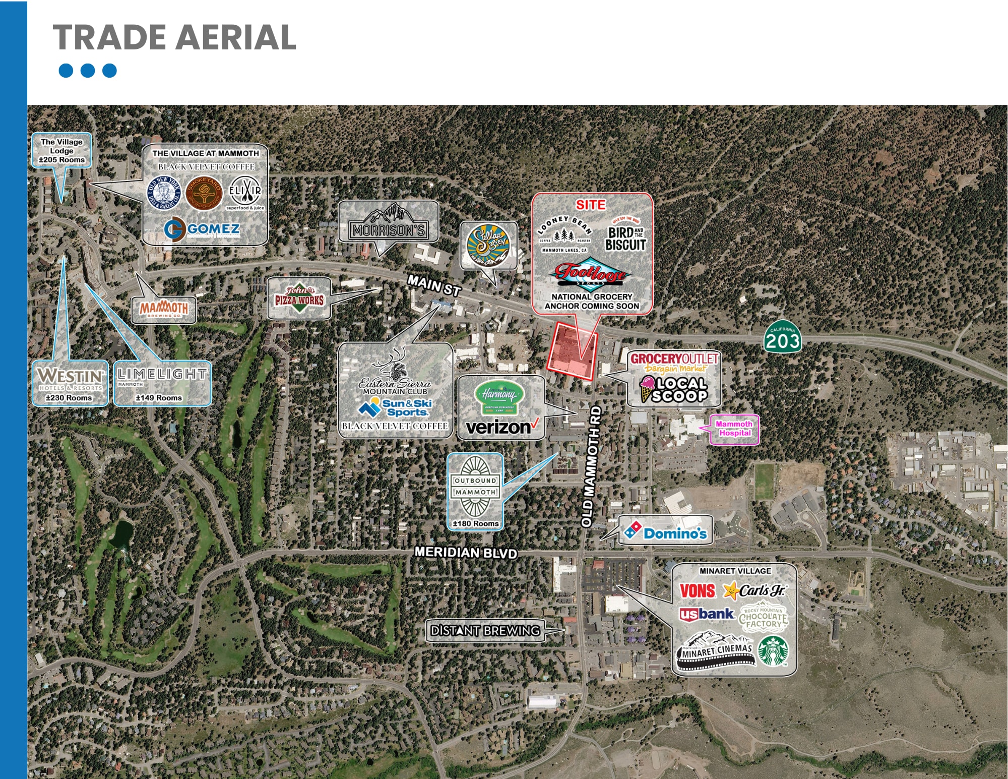 26 Old Mammoth Rd, Mammoth Lakes, CA for lease Aerial- Image 1 of 4