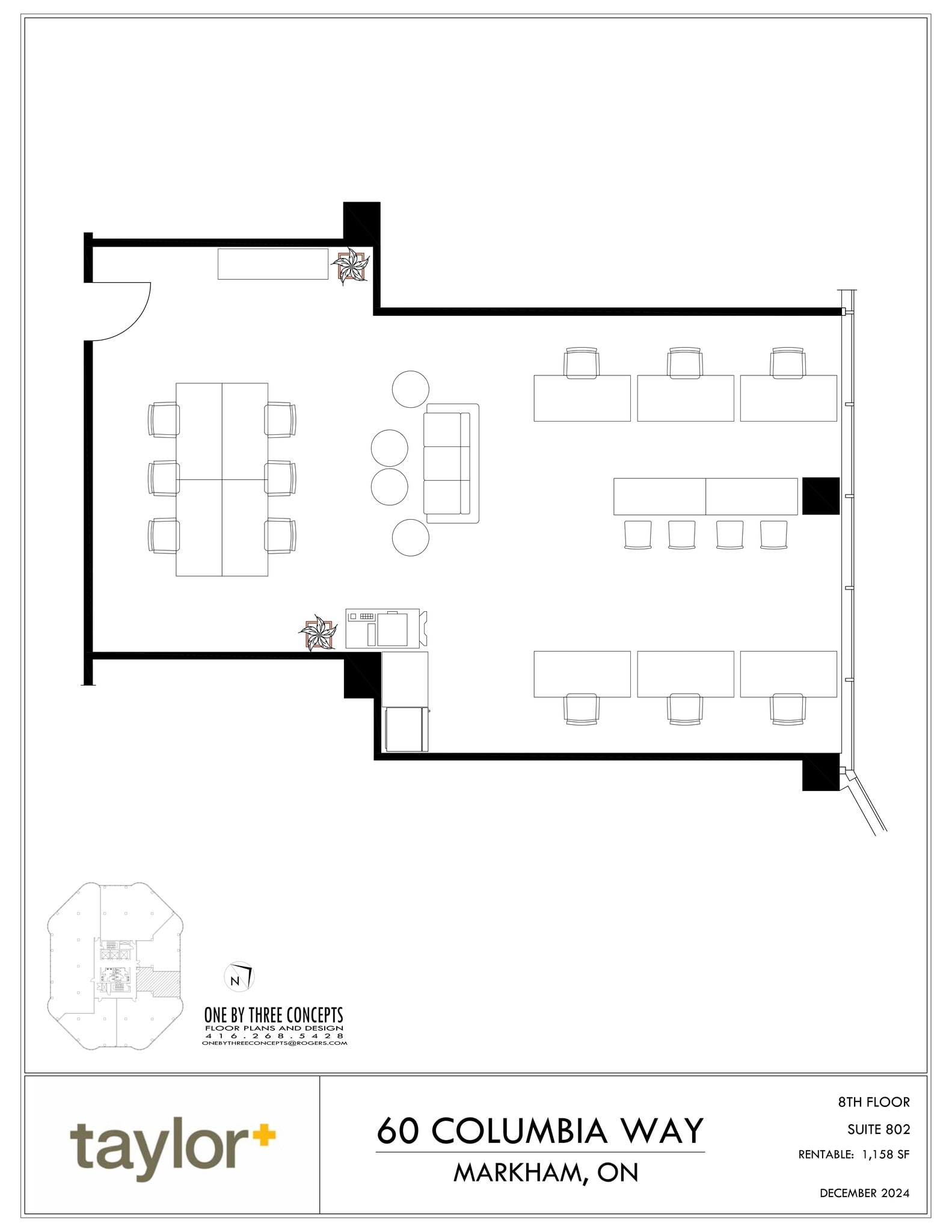 60 Columbia Way, Markham, ON for lease Site Plan- Image 1 of 2