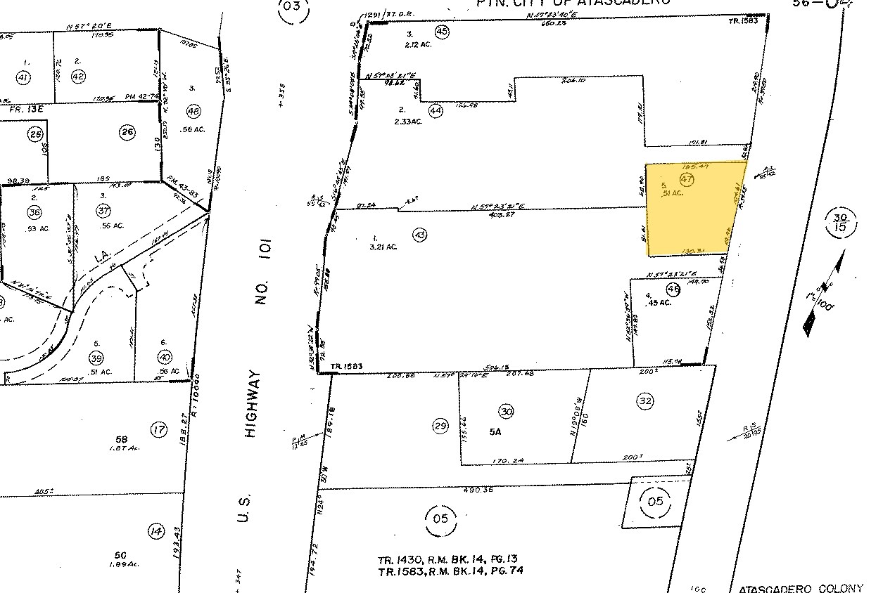 8304 El Camino Real, Atascadero, CA for sale Plat Map- Image 1 of 1