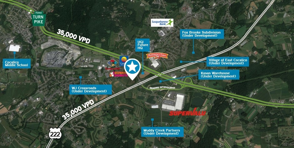 Map Of Route 222 Pa Route 222 & Colonel Blvd, Denver, Pa 17517 | Loopnet