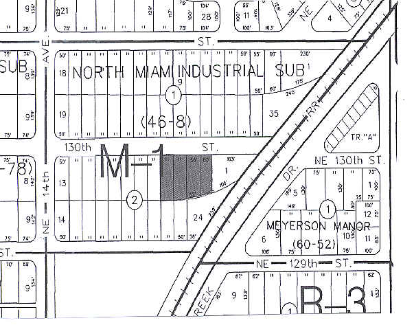 1474-1478 NE 130th St, North Miami, FL for lease - Plat Map - Image 2 of 4