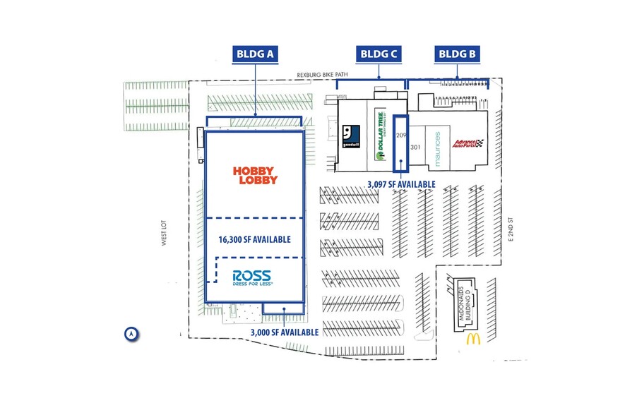 125 Valley River Dr, Rexburg, ID for lease - Site Plan - Image 3 of 6