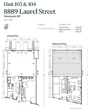 8889 Laurel St, Vancouver, BC for lease Floor Plan- Image 1 of 1