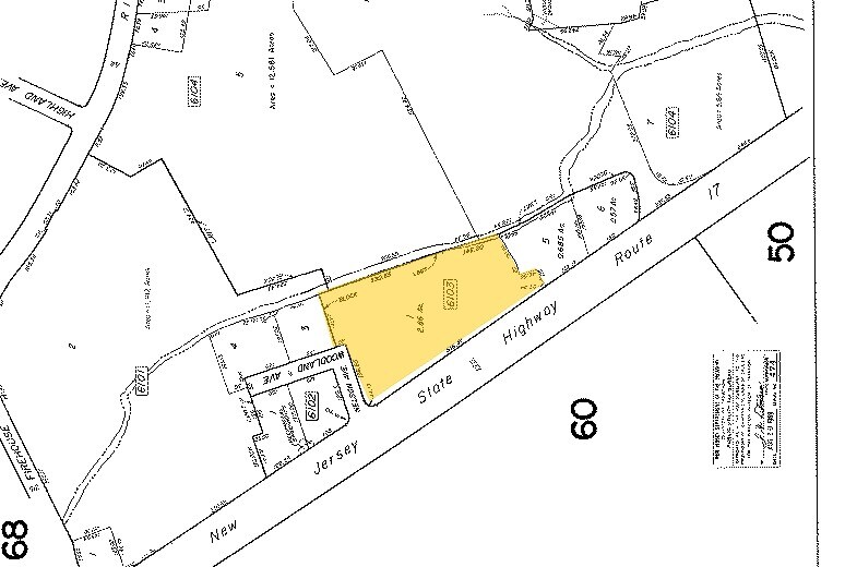 666-670 N State Rt 17, Paramus, NJ for sale - Plat Map - Image 1 of 1