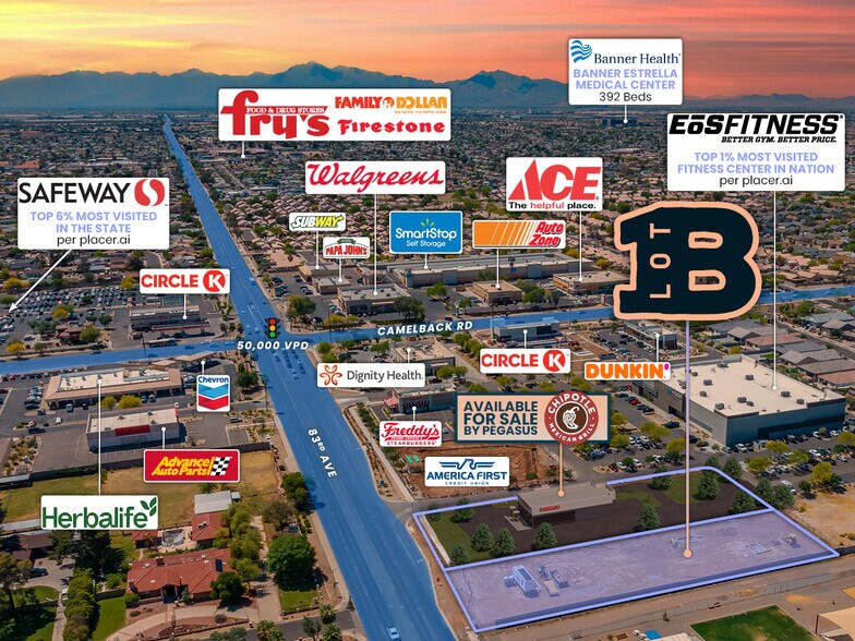 83rd Ave & Camelback Rd, Glendale, AZ for sale - Aerial - Image 2 of 8