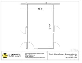 725 S Adams Rd, Birmingham, MI for lease Floor Plan- Image 1 of 1