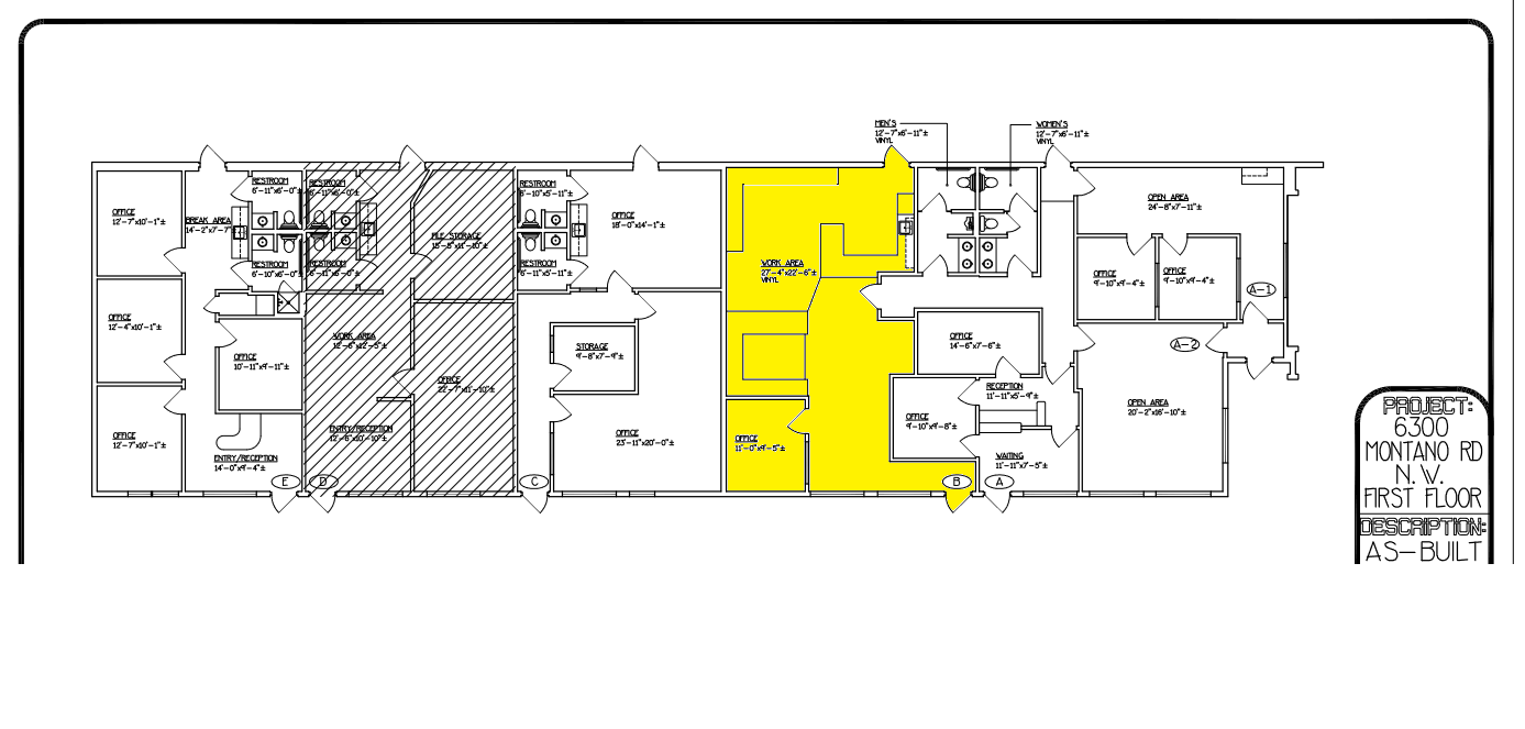 6300 Montano Rd NW, Albuquerque, NM for lease Floor Plan- Image 1 of 1