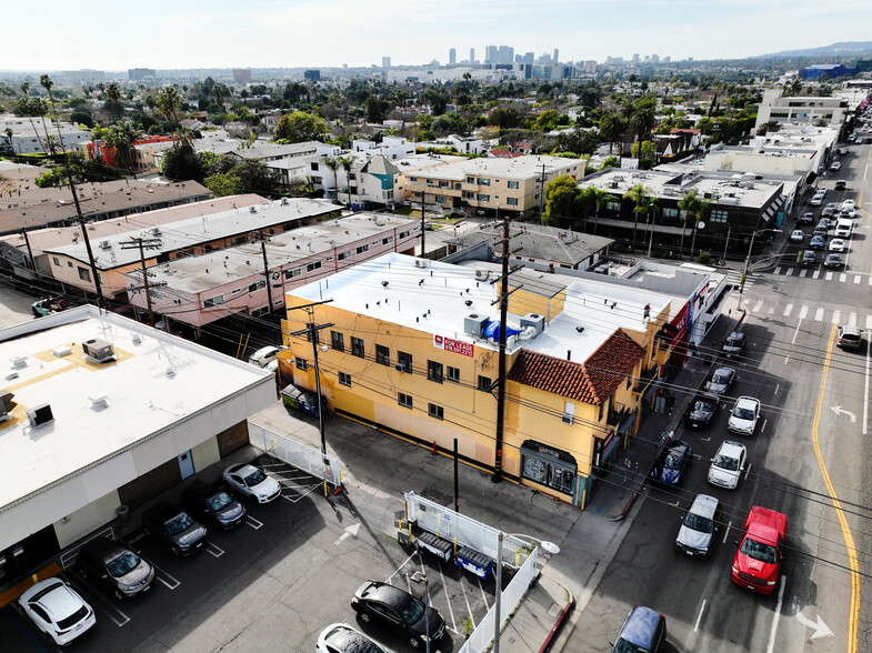 7912-7918 Melrose Ave, Los Angeles, CA for lease - Aerial - Image 3 of 11