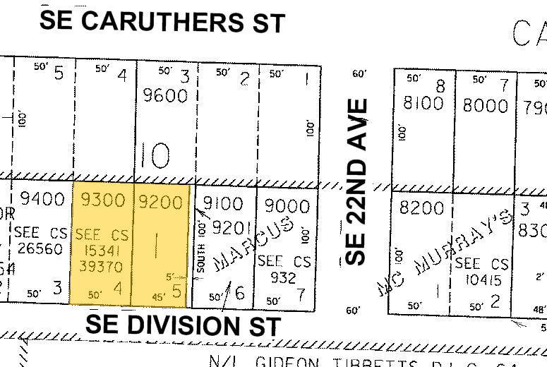 2111 SE Division St, Portland, OR for sale Plat Map- Image 1 of 5