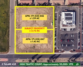 1 E Tulare Ave, Tulare, CA - AERIAL  map view - Image1