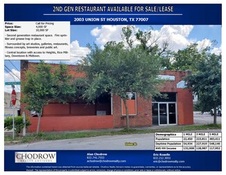 More details for 2003 Union St, Houston, TX - Retail for Lease