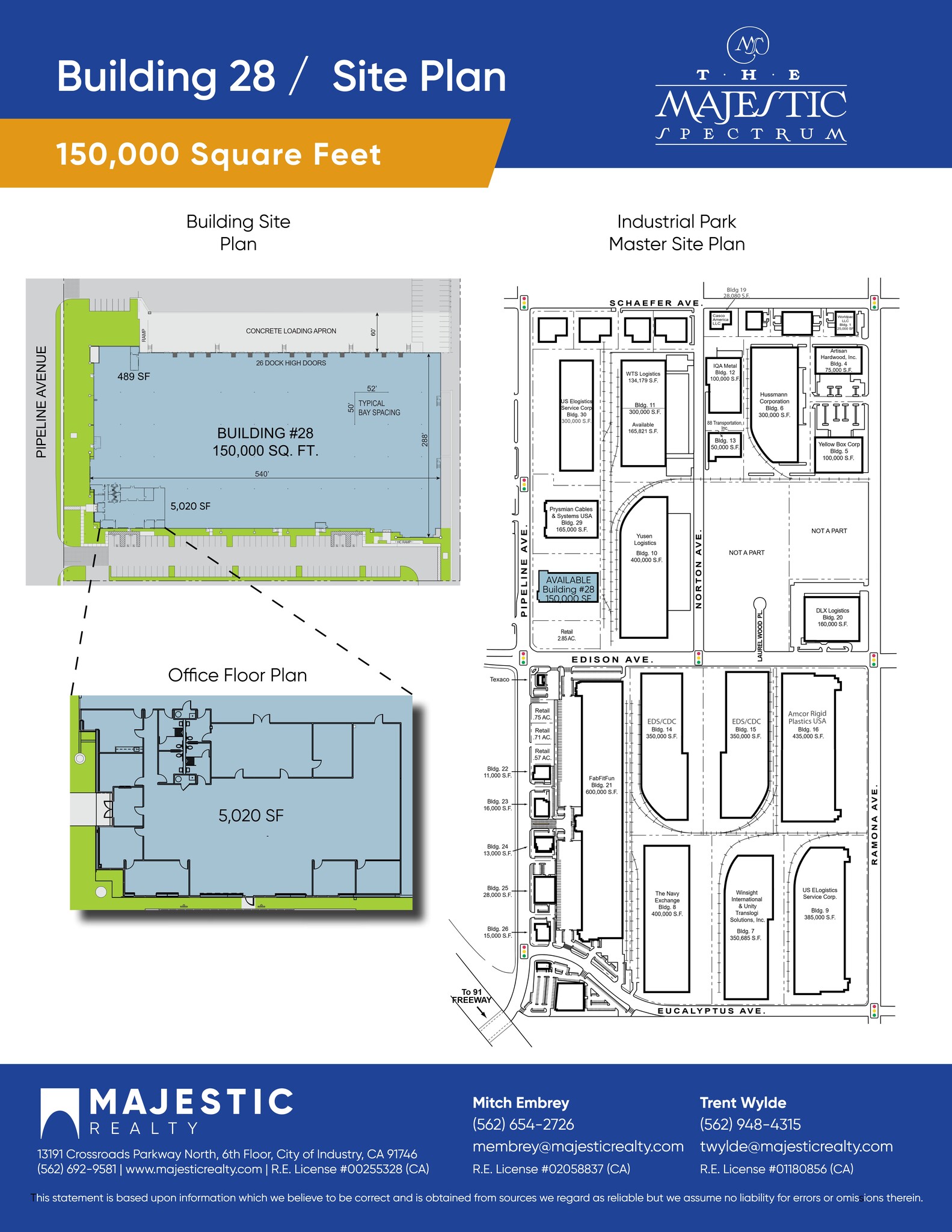 14035-14045 Pipeline Ave, Chino, CA for lease Site Plan- Image 1 of 1