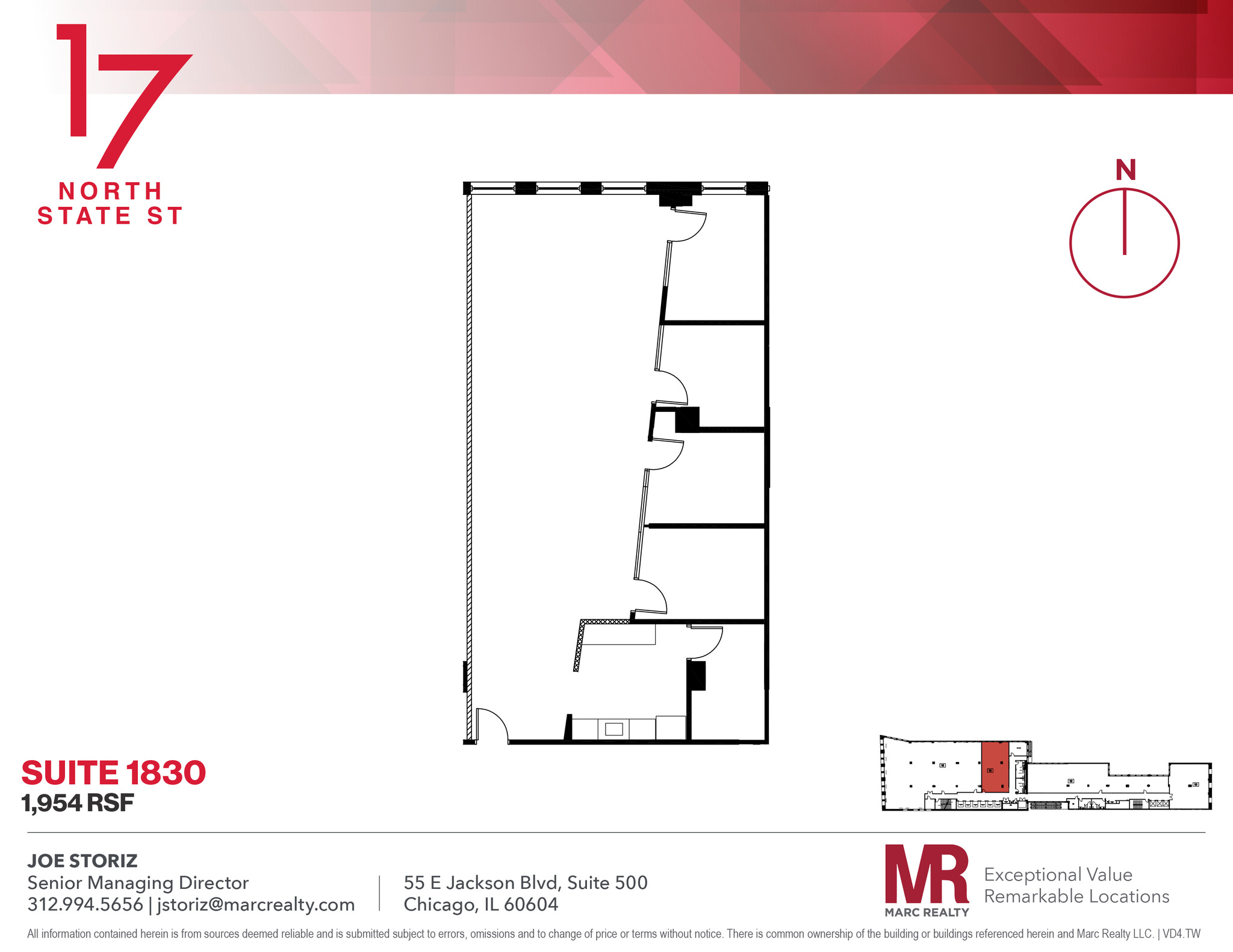 17 N State St, Chicago, IL for lease Floor Plan- Image 1 of 7