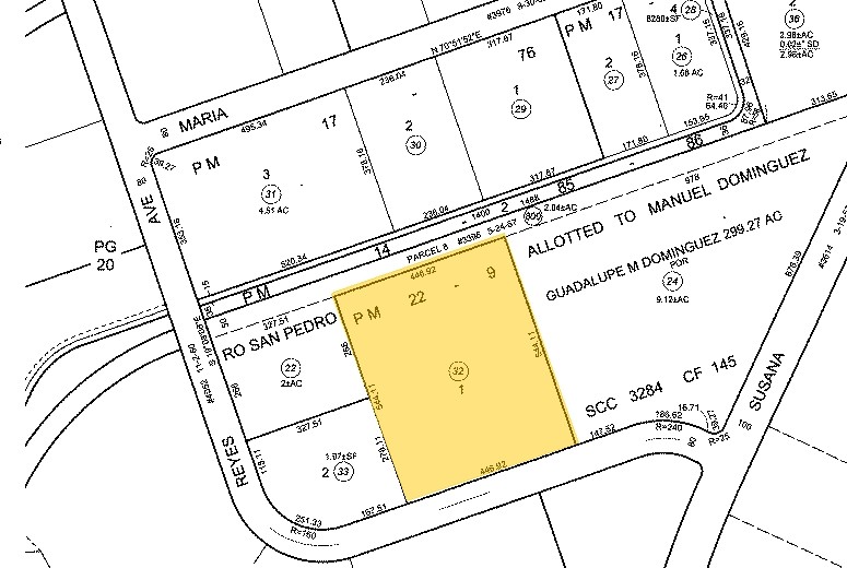 19070 Reyes Ave, Rancho Dominguez, CA for sale - Plat Map - Image 1 of 1