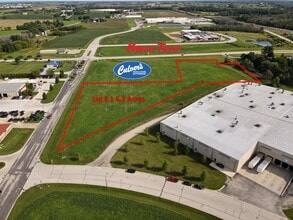 S Business Park Dr, Oostburg, WI - AERIAL  map view