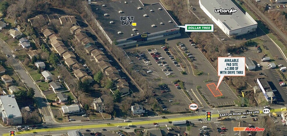 1130-1134 Easton Rd, Willow Grove, PA for lease - Aerial - Image 1 of 3