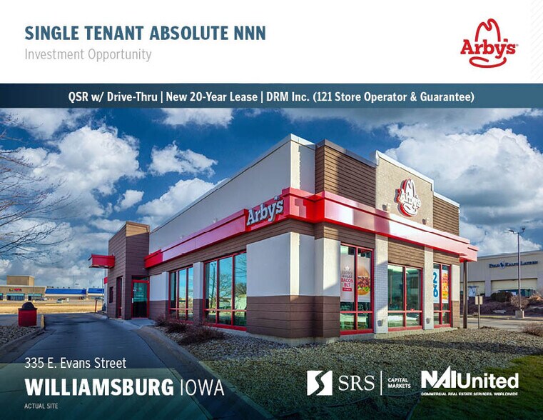 335 E Evans St, Williamsburg, IA 52361 Arby's Williamsburg, IA