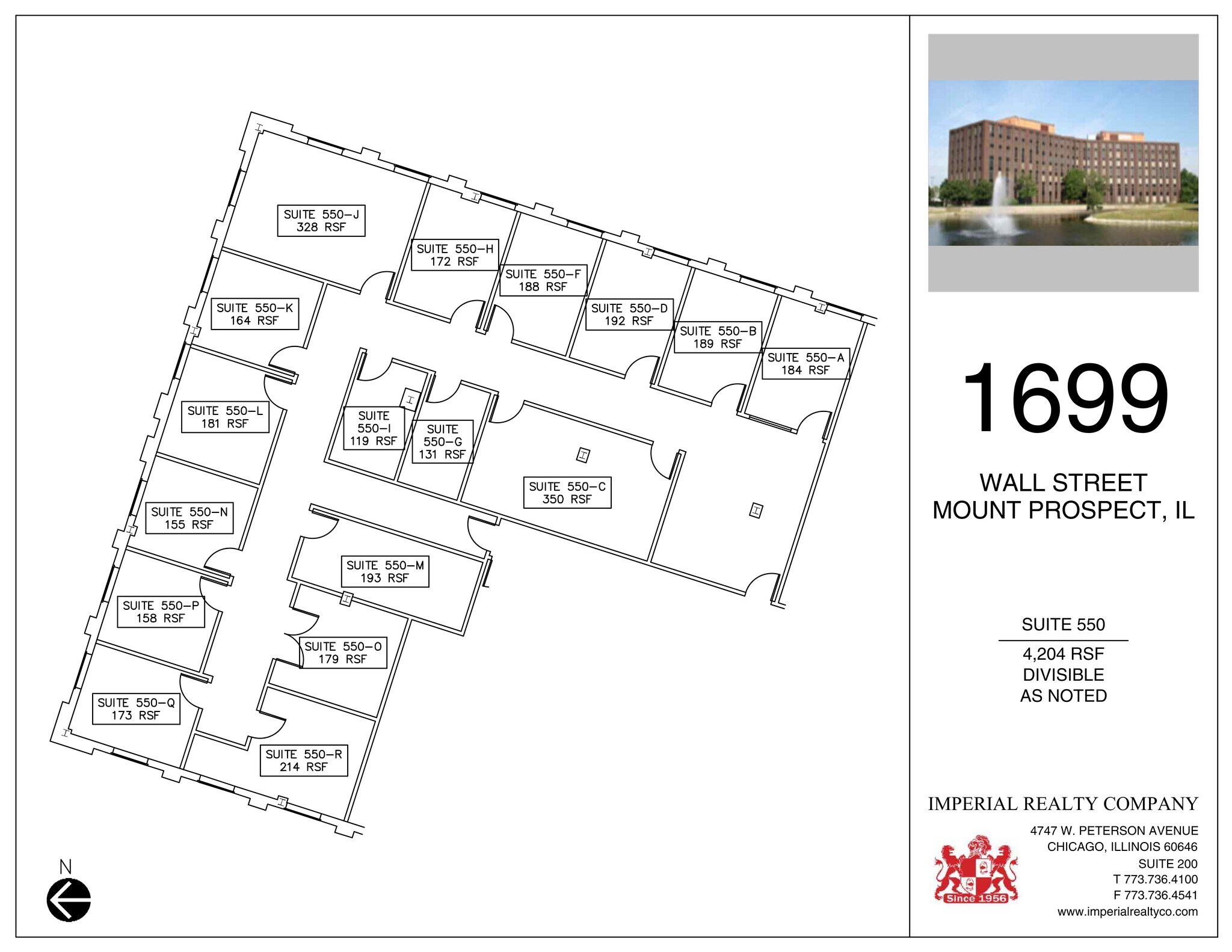 1699 Wall St, Mount Prospect, IL for lease Site Plan- Image 1 of 1