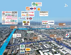 701 -777 Broadway, El Cajon, CA - AERIAL  map view