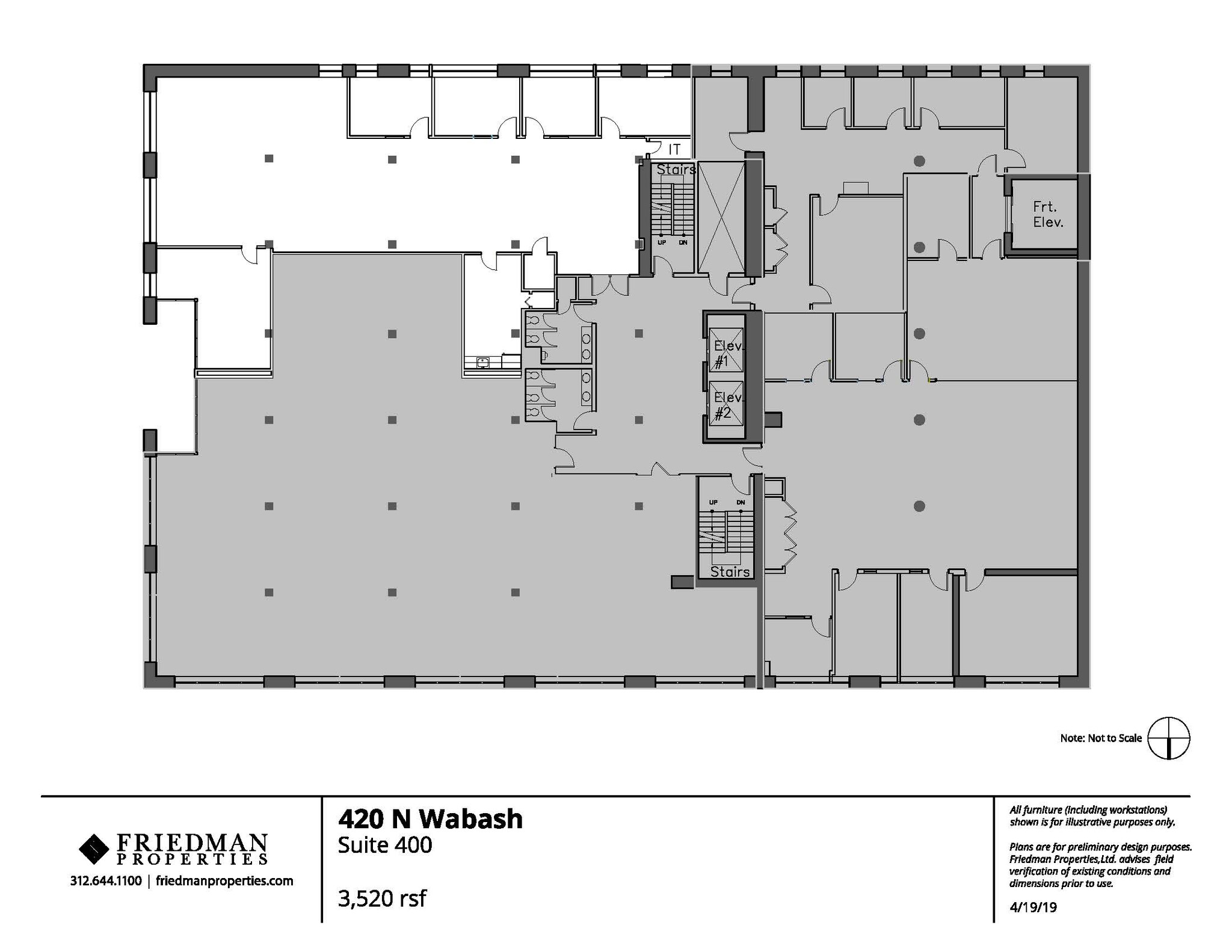 420 N Wabash Ave, Chicago, IL for lease Floor Plan- Image 1 of 6