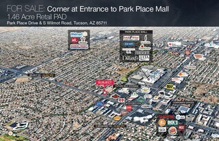 Retail PAD at Entrance to Park Place Mall - Land