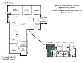 11590 W Bernardo Ct, San Diego, CA for lease Floor Plan- Image 1 of 1