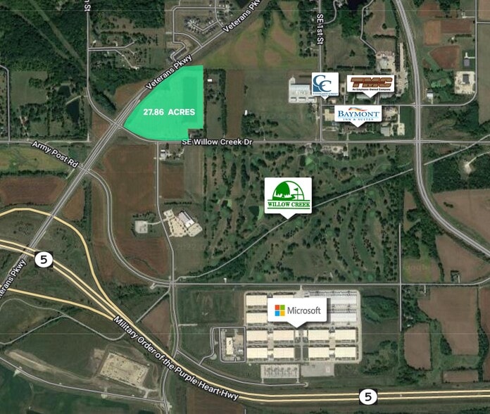 765-825 SE Willow Creek Dr, West Des Moines, IA for sale - Aerial - Image 3 of 4